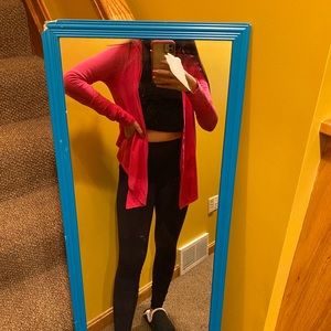 Hot pink express cardigan